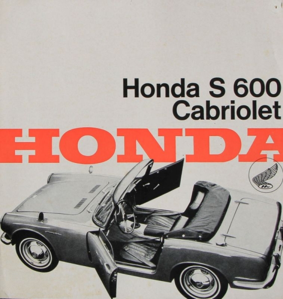 Honda S 600 Convertible Modelprogram 1965 Carbrochure (0417)